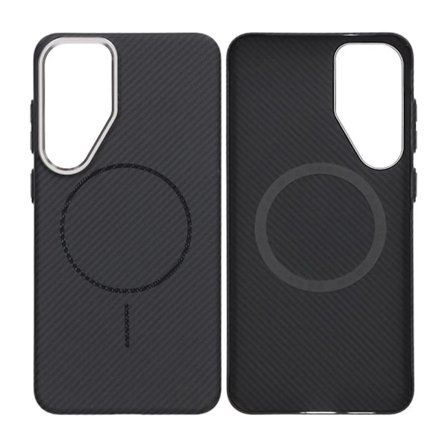 Samsung Galaxy S25 Plus Mobilskal Carbonmönstrad - Svart