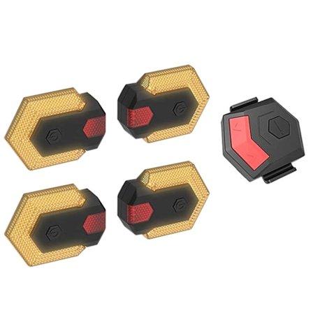 Intelligent trådløs sykkel blinklys foran og bak LED retningsindikator sykkel