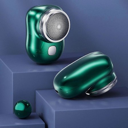 Mini Rakapparat USB Elektrisk Mini Rakapparat för Män Bärbar Elektrisk Rakapparat Bärbar Väska Våt och Torr Lämplig för Resor i Bilen