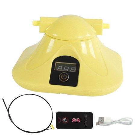 Smart Tau Hoppemaskin Automatisk Elektronisk Telling Fjernkontroll Hoppetau for Voksne og Barn Gul