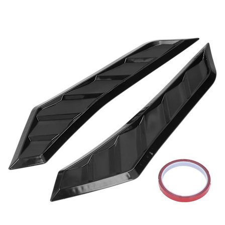 2 stk. Blank Sort Motorhjelmsventiler Bonnet Cover Gummi Front Bonnet Ventil Universal til Bil