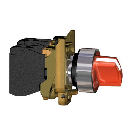 Schneider Electric XB4BK124B5 Lampedreiebryter, Strømbrytere & vegguttak