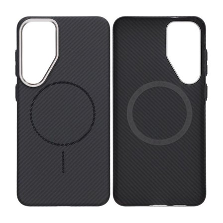 Samsung Galaxy S25 Plus Mobilskal Carbonmönstrad - Svart