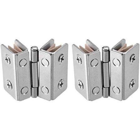 1 Par Glasdørshængsel Vitrineskab Vinkabinet Dørhængsel Klips Udskiftning