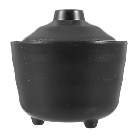 1 st japansk stil Miso matserveringsskål soppskål kökstillbehör (svart)