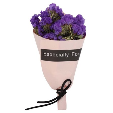 Luonnollinen kuivattu kukka Minikimppu Kukat Hääkoristeet Valokuvausrekvisiitta (violetti)