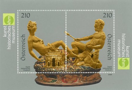 Østrig - Saliera saltkar - Postfrisk miniark