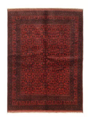 Alfombra Oriental Afghan Khal Mohammadi 171X229 Negro/Rojo Oscuro (Lana, Afganistán)