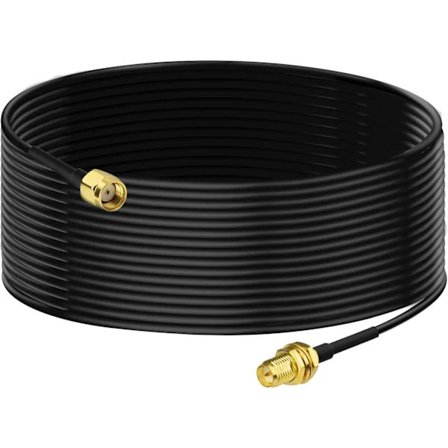 WiFi Antenne Forlængerkabel 10m RG174 RP-SMA Han til RP-SMA Hun Overflademontering til Wi-Fi Router Sikkerhedskamera, A