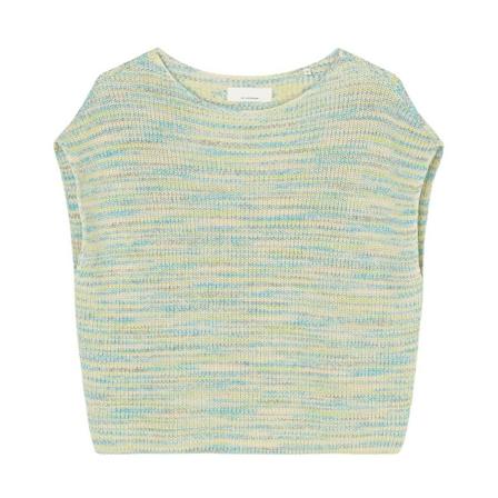Marc O'Polo, Sleeveless jumper in a loose fit Beige, Dames, Maat:S