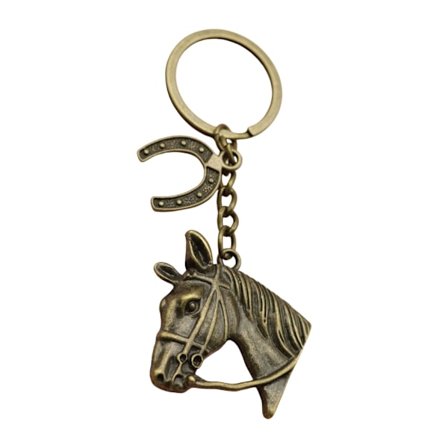 Minimalistisk Hestehode Metall Nøkkelring Lett Mote Tilbehør for Daglig Bruk og Reisepynt
