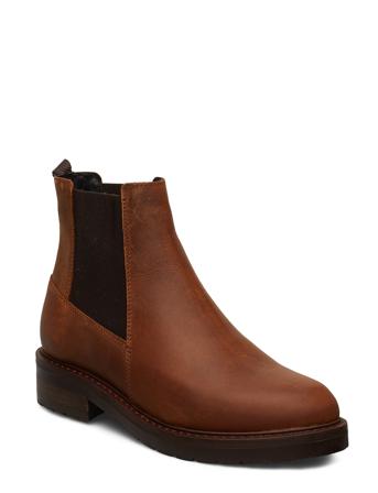 Jemma Wool Shoes Chelsea Boots Ruskea Pavement