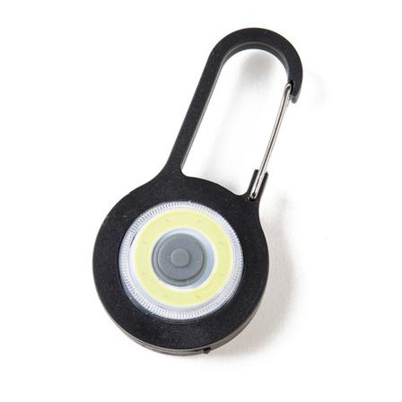 Multifunksjonell LED-lampe for bærbar nøkkelring for fotturer Black