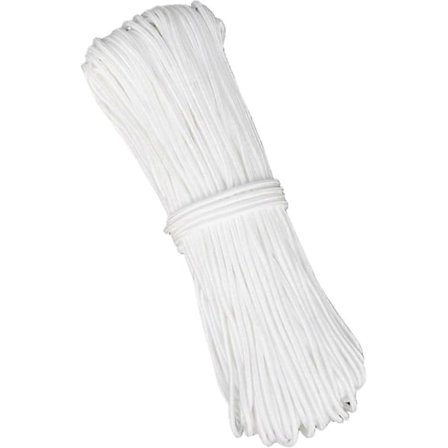 2 mm Rullegardinssnor, 20 m Hvid - Billedophængningsnylonsnor