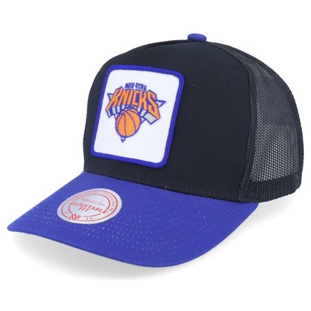 Mitchell & Ness - NBA Svart trucker Caps - New York Knicks Truck It Black/Royal Trucker @ Hatstore