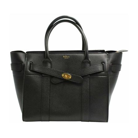 Mulberry Pre-owned, Pre-owned Handbags Zwart, Dames, Maat:ONE Size,brass