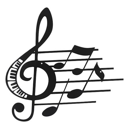 Metall Musikknoter Vegg Musikk Tema Dekor Hjem Musikknoter Veggdekor Kunst
