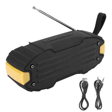 Langaton Bluetooth-kaiutin Bass Outdoor Pyöräily Muistikortti FM-radio Kaiutin BoxKeltainen