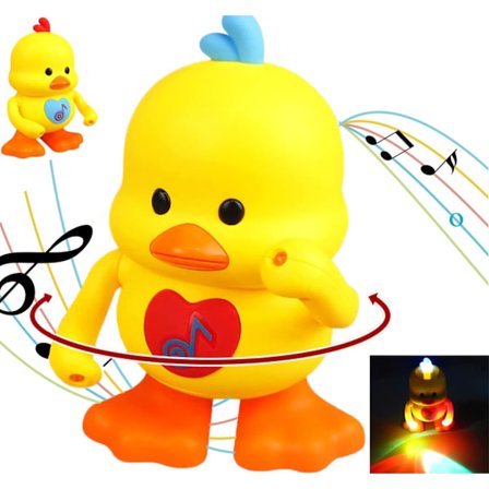 Dansende og Syngende Musikalsk And med LED-lys, Tidlig Uddannelsesmæssigt Legetøjsgave til Børn