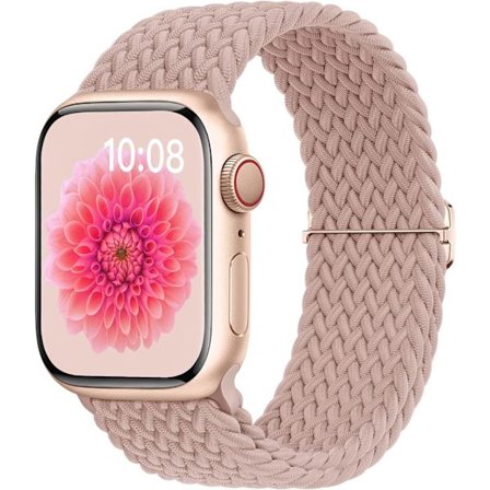 Flätat armband kompatibelt med Apple Watch-armband 38 mm 40 mm 41 mm Justerbara mjuka stretchiga elastiska armband kompatibla med iWatch-serien