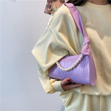 Helmi käsilaukku solmittu krokotiilin printti naisten olkalaukku