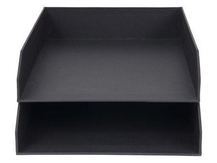 BIGSO BOX Brevkorg kartong grå 2/fp - Lyreco - Kontorsmaterial - Till skrivbordet - Brevkorgar