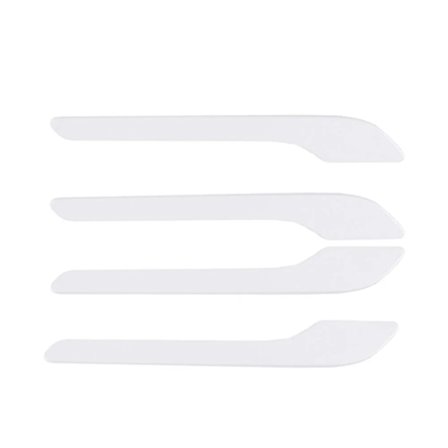 ABS Bil Kolfiber Dörrhandtag Klistermärke för Tesla Model 3 Y 2017 - 2022 Dörr Wrap Skyddspasta för Model 3 Model Y~03046