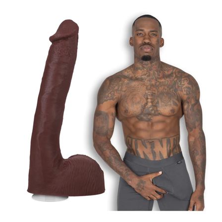 Pressure - Realistic ULTRASKYN Dildo 25 cm - Chocolate - Doc Johnson
