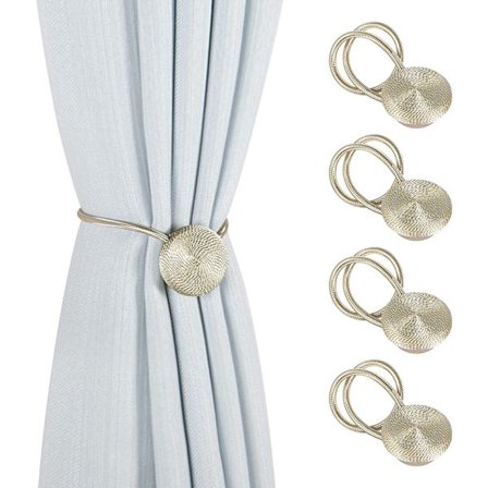 4 stk magnetiske gardinholdere magnetiske gardinholdere