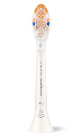 Philips Sonicare A3 Premium All-in-One tannbørstehoder (2 pack, hvit) Børstehodet for komplett pleie, HX9092/87