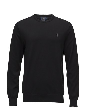 Polo Ralph Lauren Slim Fit Cotton Sweater - Black - XS