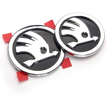 3D Metallinen Takamerkki Tarra Skoda Auton Koriin - Logo Koriste Ritilämerkki
