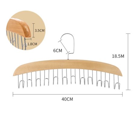 Bæltehænger Organizer Bælterstativ FLAD KROG-NATURLIG FLAD