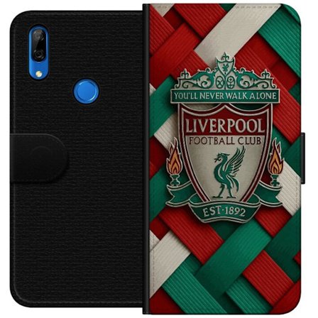 Kompatibel Tegnebogsetui til Huawei Huawei P Smart Z Liverpool Football Club-emblem med You'll Never Walk Alone i kraftigt grafisk design for passione
