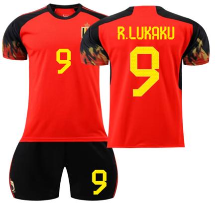 22 Belgien tröja hem NO. 9 Lukaku tröja #24