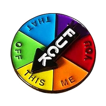 Roterende emaljemerke Spinnende emaljepinne 3 STK DREITBAR IKKE