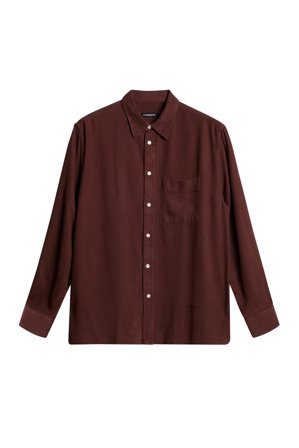 J.Lindeberg - Reg Struct GMD Tencel Shirt - Braun - Mann - S