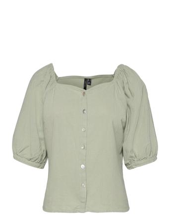 Vmjesmilo 2/4 Top Wvn Ga Green Vero Moda