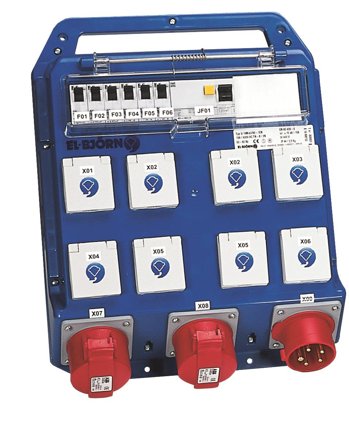 El-Björn U 16Midi//82-1 EN SEFI Liitäntäkeskus 16 A, IP44, Sähkön jakelu & virrantuotto