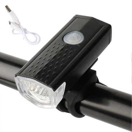 Vanntett sykkellys foran, 3 moduser, oppladbart LED ekstra sterkt frontlys for utendørs sykling