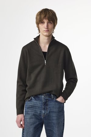 NN.07 Harald 6530 Sweater Male Green Wool Blend