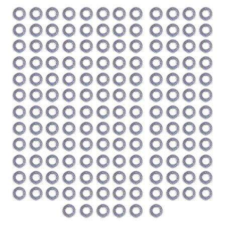 Platt A2 rostfri bricka (150 stycken) M5