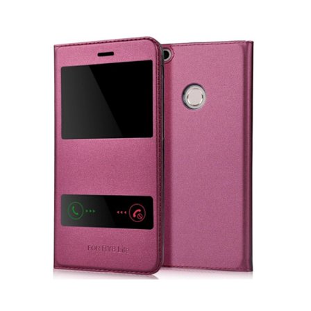 Smartfodral med Fönster & Svarsfunktion för Huawei P8 Lite