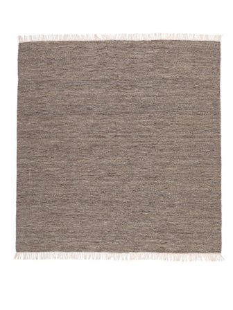 Plain (Single Colored) Large Melange Rug - Brown 250X250