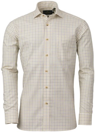 Laksen Reg Cotton Wool Shirt - Skjortor