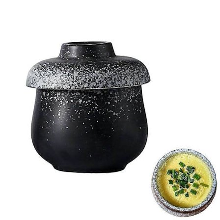 u200bu200bVintage Porcelæn Æggekogere med Låg, Keramisk Dampet Æggekoger til Chawanmushi & Blødkogt Morgenmad