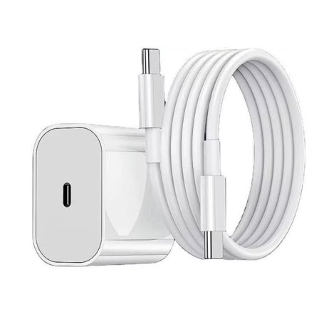 Snabbladdare för iPhone 17 / iPhone 16 / iPhone 15 med USB-C till USB-C Kabel