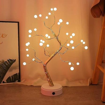 36 LED 3D p yt lamppu, kuparilanka joulukuusi y valo sis tilojen lasten sisustukseen keijuvalo