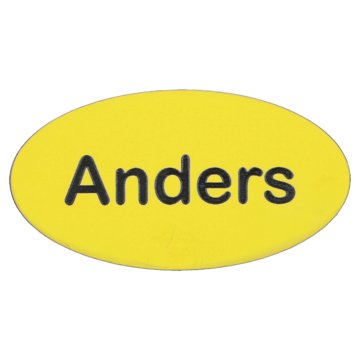 Navneskilt nål - eget navn