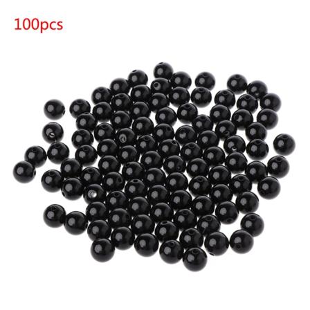 100 stk. 3-12 mm sorte dukkeøjne sikkerhedssy perler til DIY bjørn udstoppede legetøj 0.1 12MM
